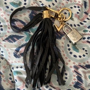 NEW Louis Vuitton Black Tassel Keychain